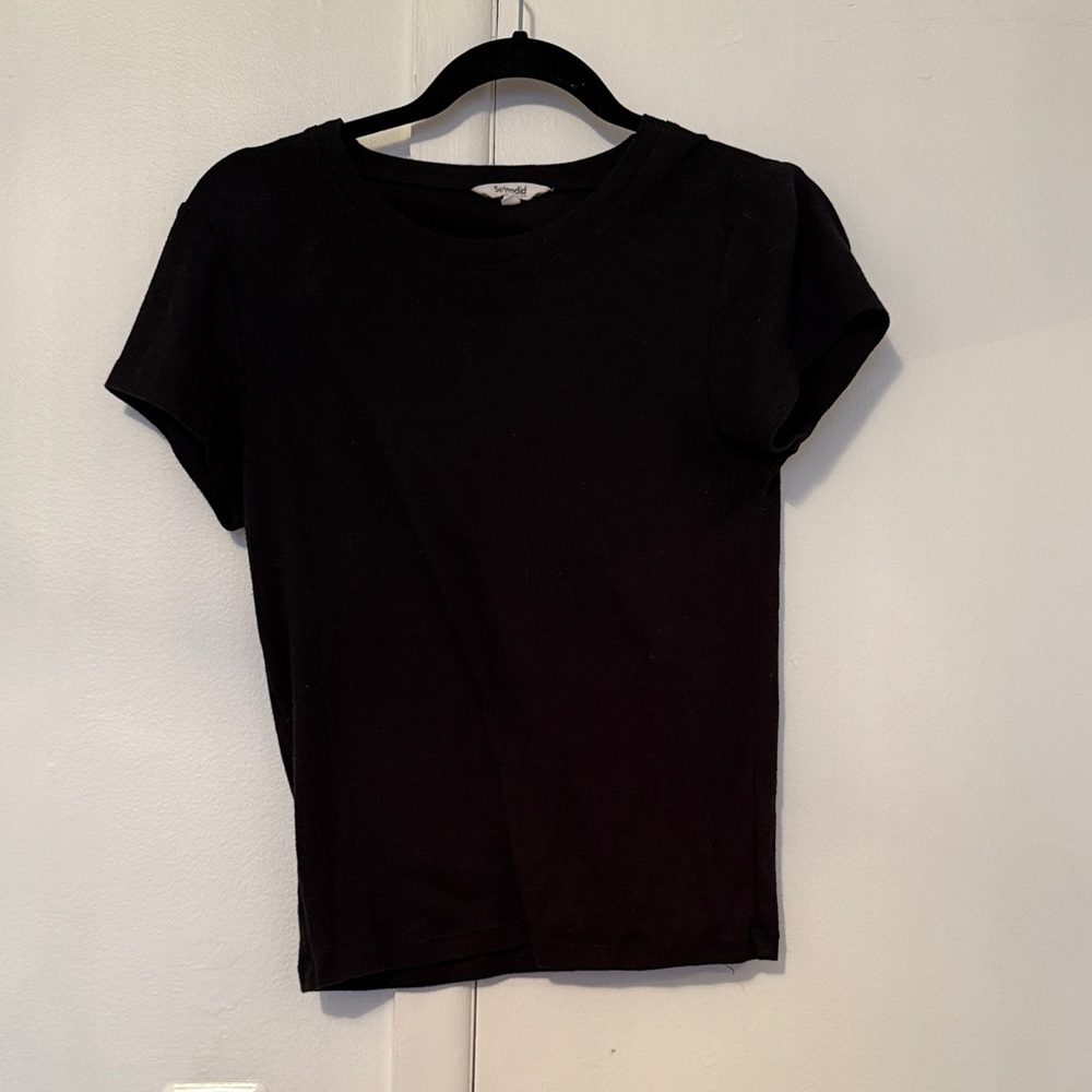 Splendid Classic Black Short Sleeve Tee